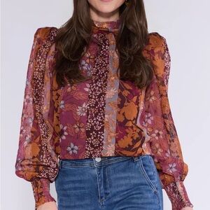 Floral Long Sleeve Blouse